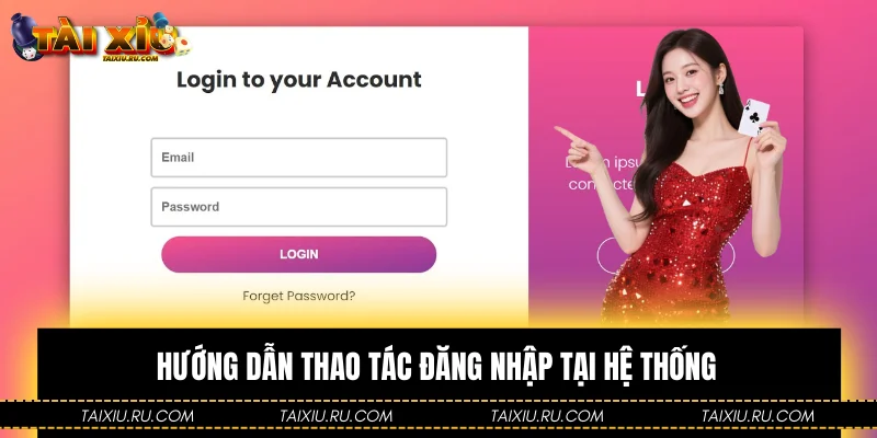 Hướng dẫn thao tác đăng nhập tại hệ thống